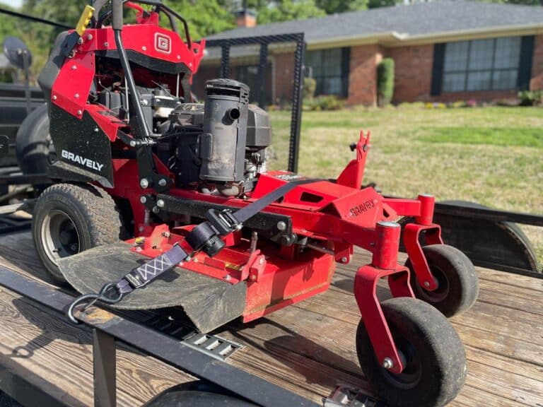 How To Securely Tie Down a Lawn Tractor Using Ratchet Straps
