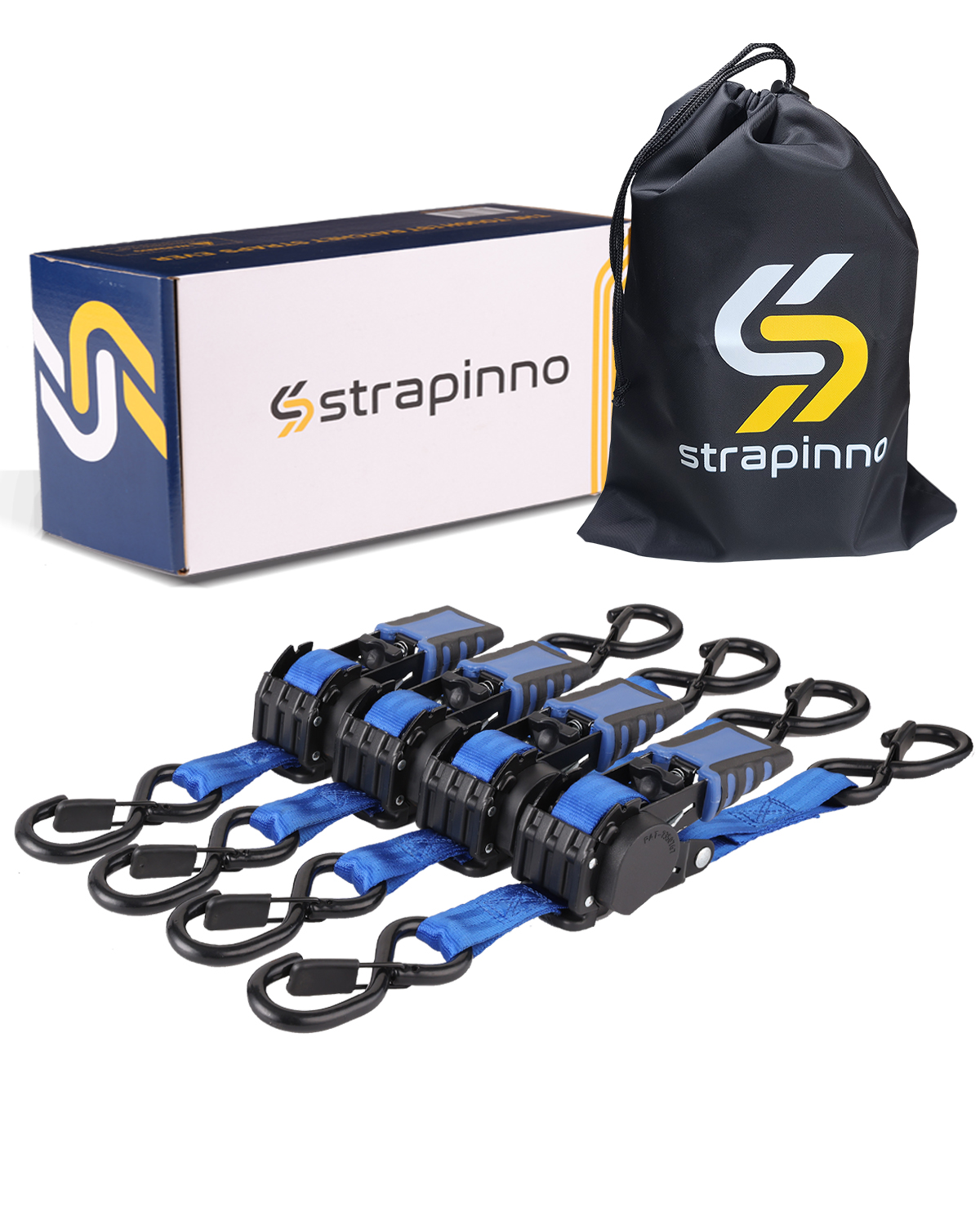 Premium Retractable Ratchet Straps - Strapinno